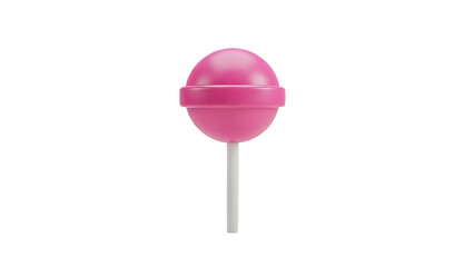 Pink Lollipop with White Stick
