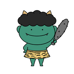 節分の鬼のイラスト