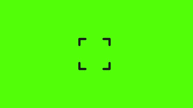 Targeting the Green Canvas: A minimalist crosshair against a bright green background, providing a versatile visual element suitable for a range of design purposes.
