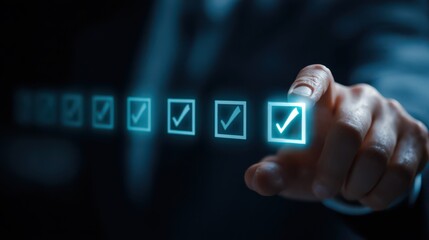 Selecting an option on a touchscreen interface