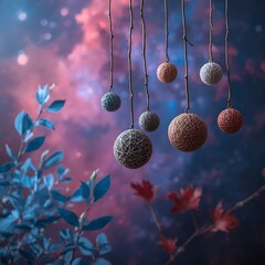 blue christmas balls