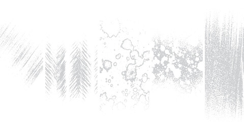 Obraz premium Abstract white background with various textured patterns.
