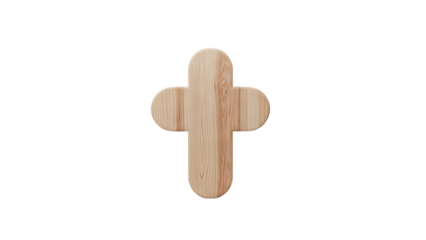 Wooden Cross Isolated on transparent background