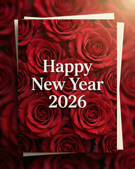 Happy new year 2026 template design 