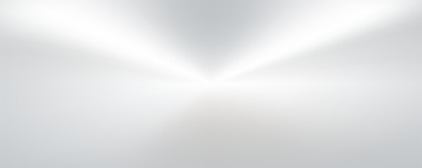 Silver foil background with metal mirror texture. Chrome gradient surface with light gloss. Vector aluminum grey sheet with reflection