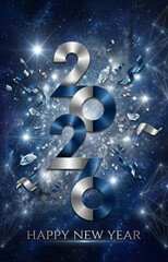 Happy new year 2026 template design 