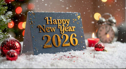 Happy new year 2026 template design 