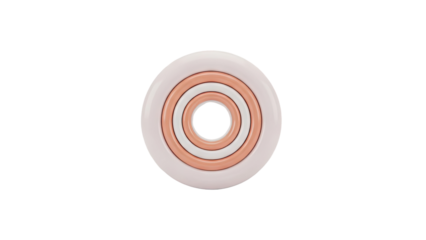 3D Concentric Circles Abstract Geometric Shape on transparent background