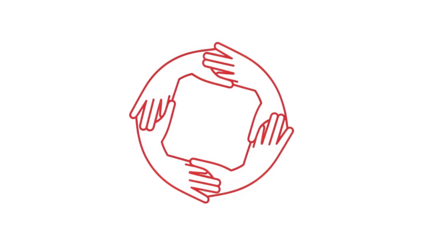 Glowing red neon line art of a clock isolated on transparent background