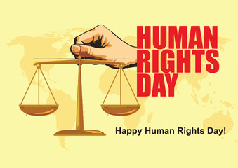 Beautiful poster about human rights day, suitable for various purposes