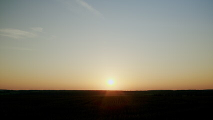 A Serene Sunset Over a Tranquil Landscape Providing Beauty and Calmness for Everyone