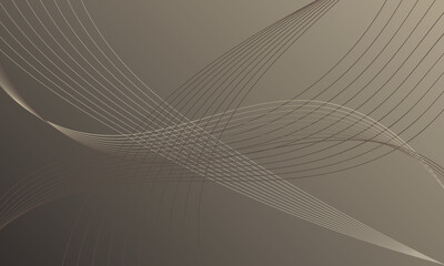 gold smooth lines wave curves luxury style with soft gradient abstract background