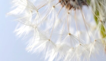 Close-up of a dandelion seed head showcasing its delicate and intricate structure