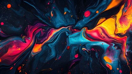 Expressive abstract energy composition high resolution picture