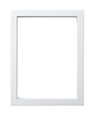 white frame isolated on white background