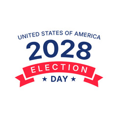 2028 United States of America presidential election vote banner.