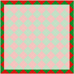 크리스마스 체크패턴 배경지