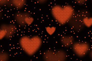 red hearts background