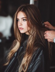 young beautiful woman at the hairdresser salon no logos no brands ar 34