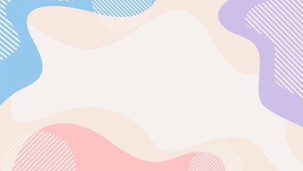 Abstract pastel wave background with organic shapes in neutral colors, modern wallpaper, suitable for templates, sale banners, business ads, covers, websites, and pages