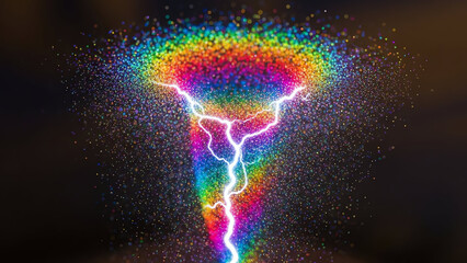 Rainbow Funnel with Electric Bolt