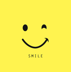 Smile Vector Template Design Illustration