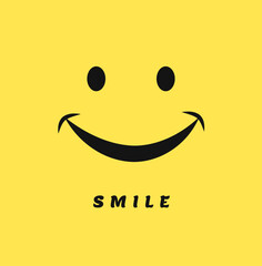 Smile Vector Template Design Illustration