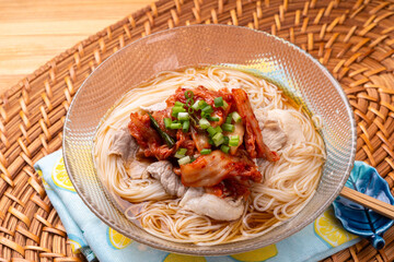 豚キムチぶっかけそうめん