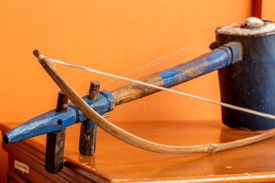 old rebab musical instrument made traditional way