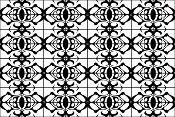 Seamless Abstract black and white pattern. For use in graphics. Minimalist illustration for printing on wall decorations