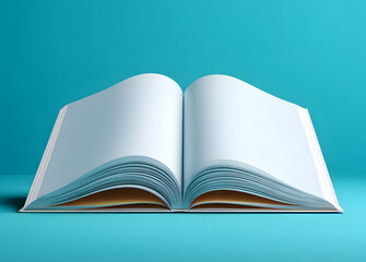 Vector open magazine or brochure mockup template.