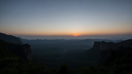 Grand Canyon Landscape at Sunset Time.