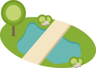 3D Isometric City Traffic and Street Element