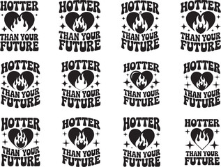 Obraz premium Retro Funny Valentine SVG