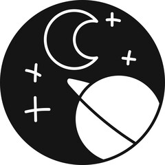 Monoline Badge Design Collection Element