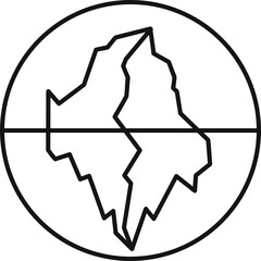 Monoline Badge Design Collection Element