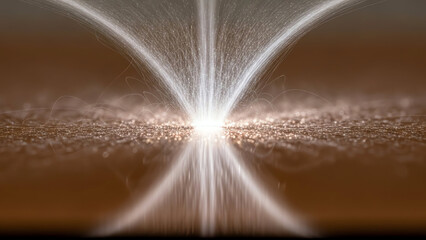 Light Beam Fountain Glow