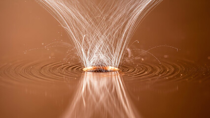 Water Drop Collision Sparks
