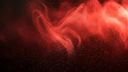 Red Dust Cloud Smoke