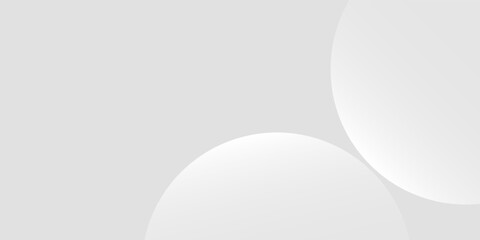 Minimalist white and gray abstract background with soft geometric shapes and halftone dot patterns. futuristic pattern good