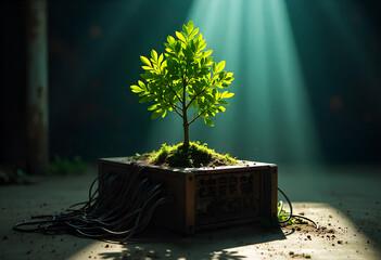 green plant in a pot