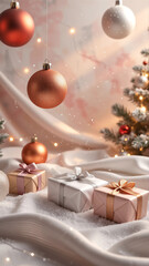 Modern Abstract Christmas Background
