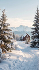 Clean Modern Christmas Background