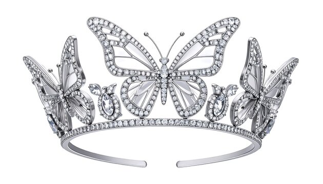 Exquisite Butterfly Tiara - A Symbol of Delicate Beauty and Elegance.