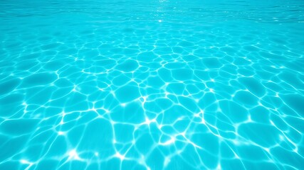 Turquoise water surface with sunlight reflections image