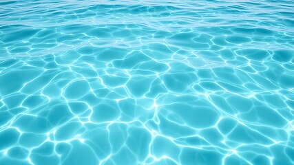 Obraz premium Rippling turquoise water surface with light reflections blue