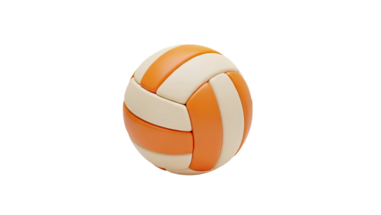 Volleyball on transparent background