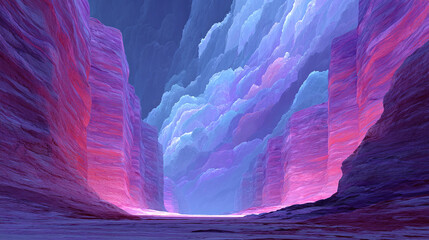 Breathtaking Landscape Featuring Majestic Mountains and Colorful Clouds During a Serene Sunset &ndash; A Visual Journey into Nature's Artistic Splendor