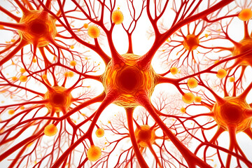 Intricate network of neural connections