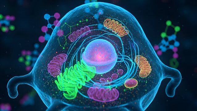 Cell Structure Anatomy Digital Illustration